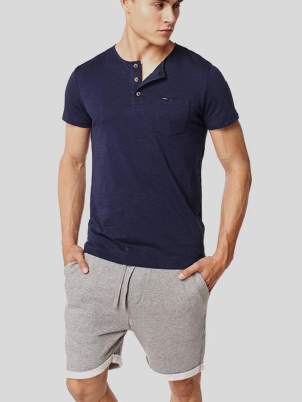 Tričko O´Neill LM JACKS BASE HENLEY T-SHIRT Modrá