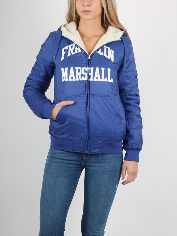 Bunda Franklin & Marshall JACKETS WOMAN Modrá