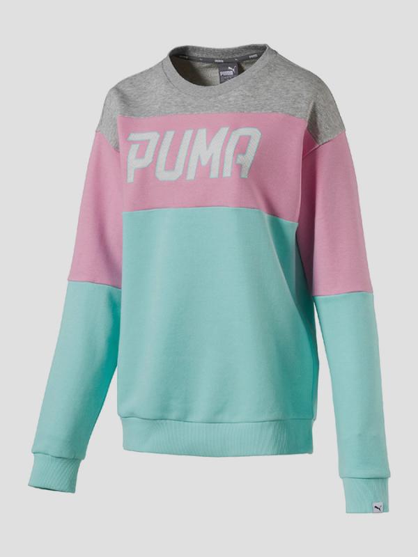 Mikina Puma ATHLETIC Crew Sweat W Barevná