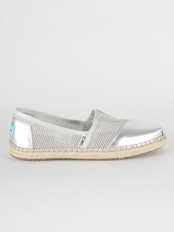 Boty Toms SILVER MESH WM ALPR ESP Stříbrná