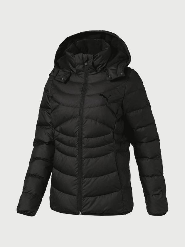 Bunda Puma Ess 400 Hooded Down Jacket W Black Černá