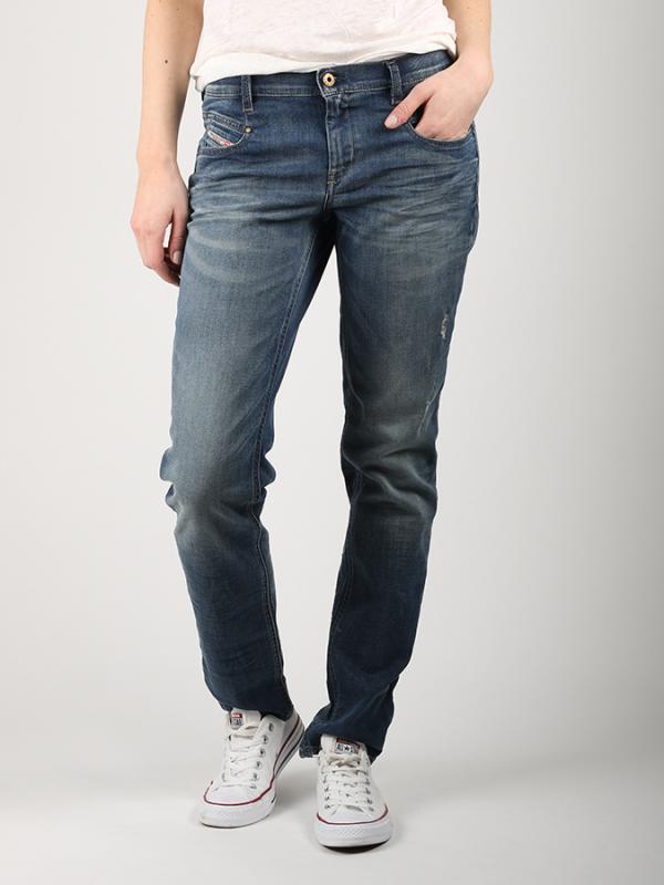Džíny Diesel Belthy L.32 Pantaloni Modrá