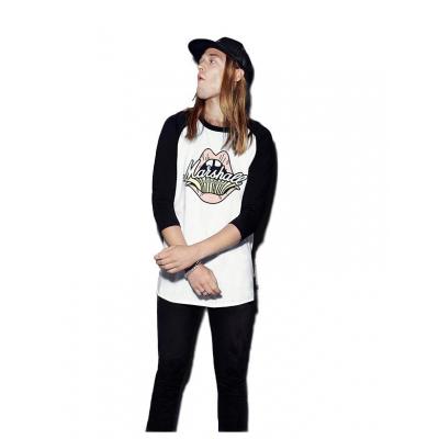 Marshall Amplification Lip Service Standard Baseball Tee Black/ White