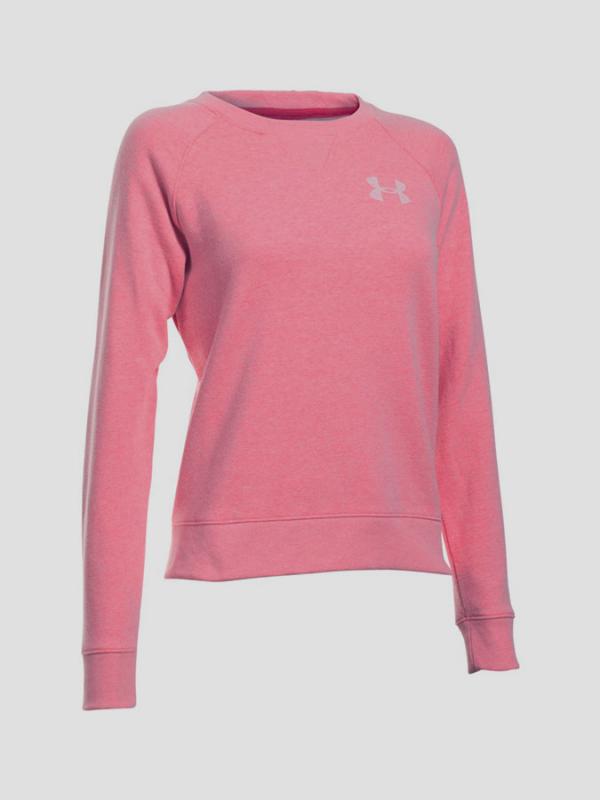 Mikina Under Armour Favorite Fleece Crew Růžová
