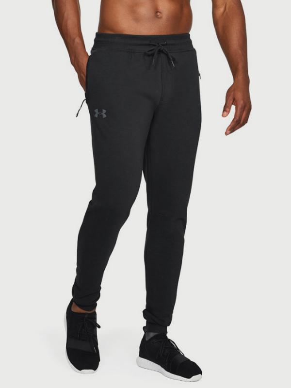 Tepláky Under Armour Threadborne Stacked Jogger Černá