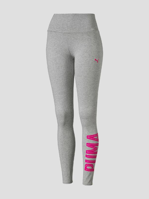 Legíny Puma STYLE Swagger Leggings W Light Gray Heat Šedá