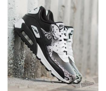 Nike Air Max 90 Premium Leather (GS) Black/ Black- White