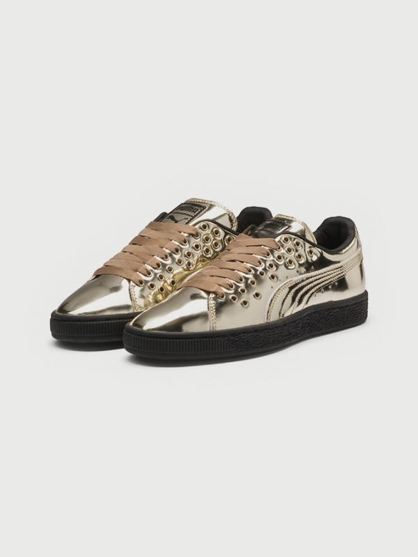 Boty Puma Basket XL Lace Metal Wn s Zlatá