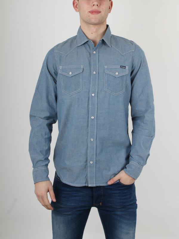 Košile Diesel NEW-SONORA CAMICIA Modrá