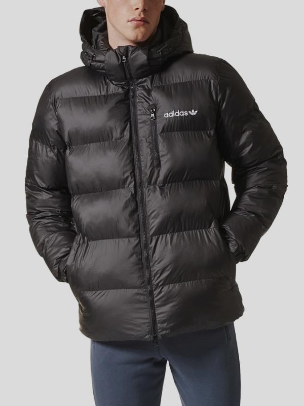 Bunda adidas Originals HOODED JKT Černá
