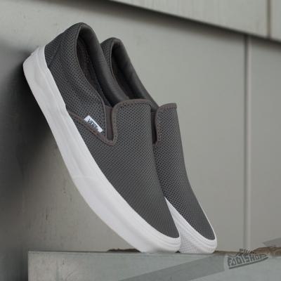 Vans Classic Slip-On Perf Leather Smoked Pearl