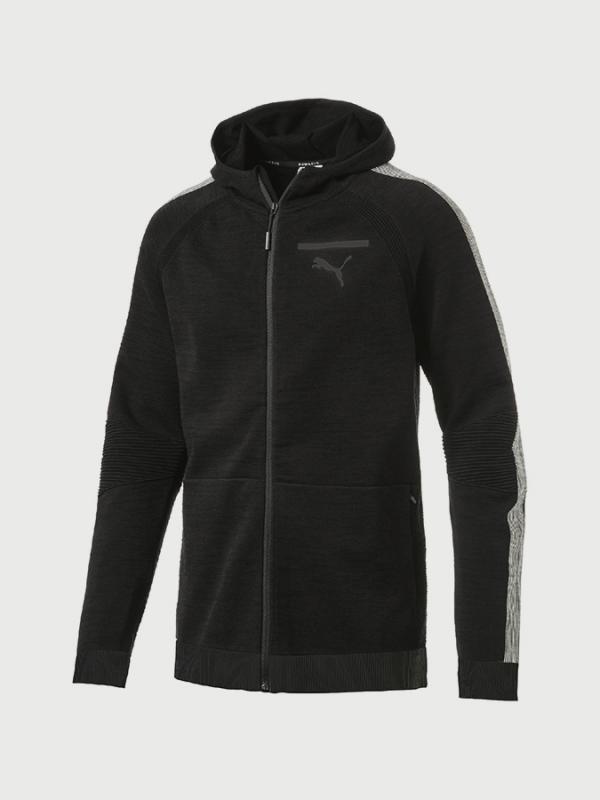 Mikina Puma EvoKNIT Move FZ Hoody Černá