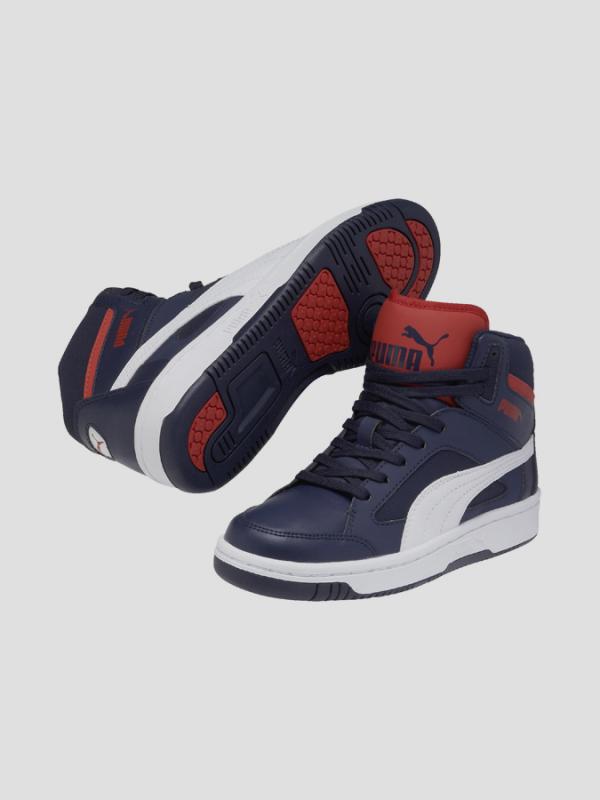 Tenisky Puma  Rebound v2 Hi Jr Modrá