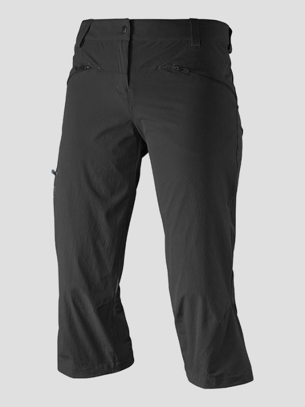 Kalhoty Salomon WAYFARER CAPRI W BLACK Černá