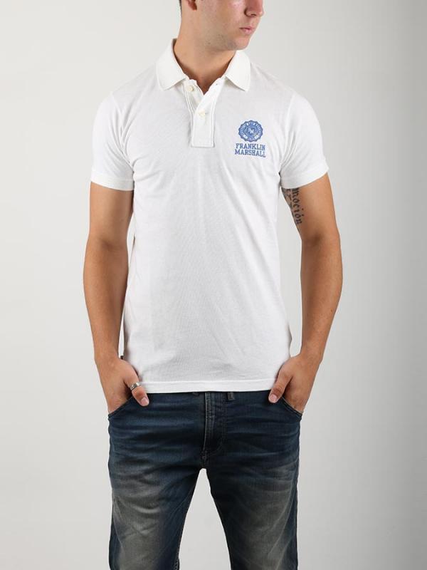 Tričko Franklin & Marshall POLO MAN Bílá