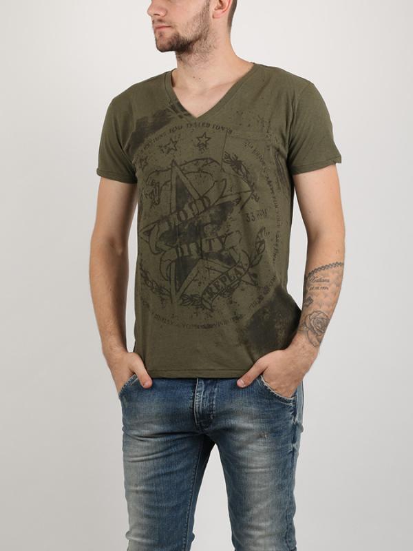 Tričko Replay GMT DYED LI/CO SLUB JERSEY Zelená