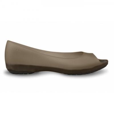 Crocs Carlie Flat Women Khaki/ Espresso