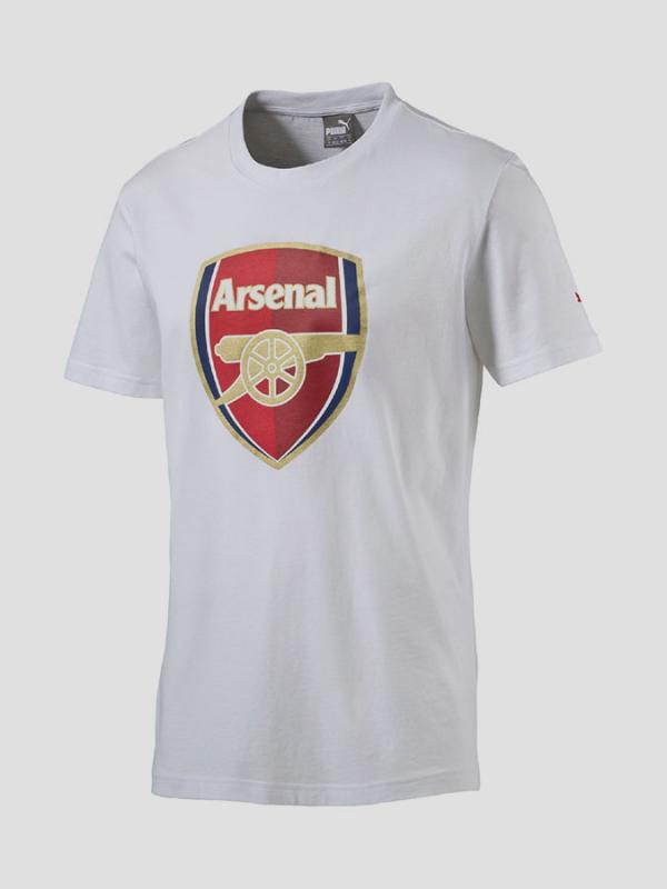 Tričko Puma AFC Fan Tee - Crest (Q3) white Bílá