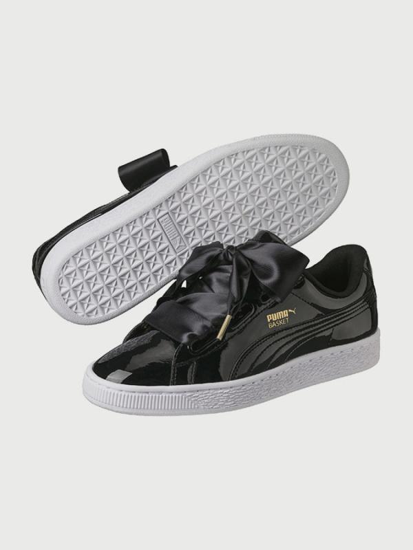Boty Puma Basket Heart Patent Wn s Černá