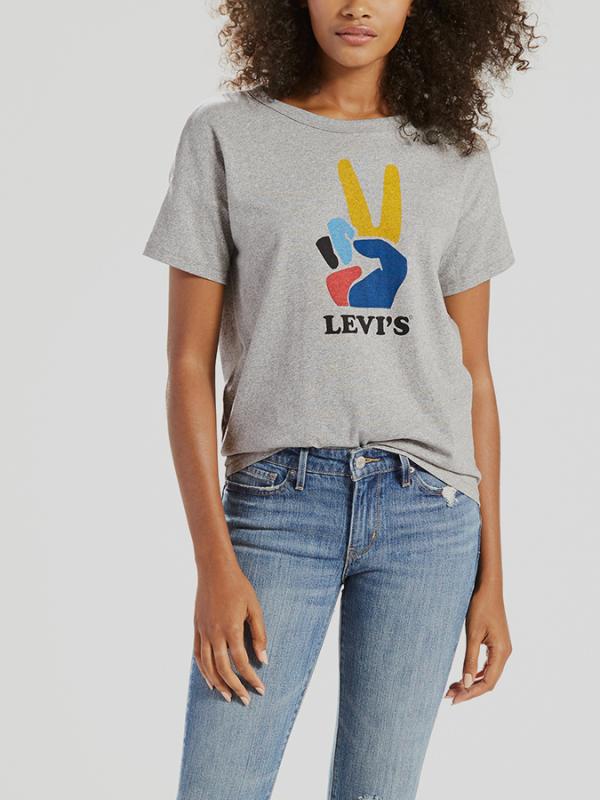 Tričko LEVI'S THE AUTHENTIC TEE Šedá