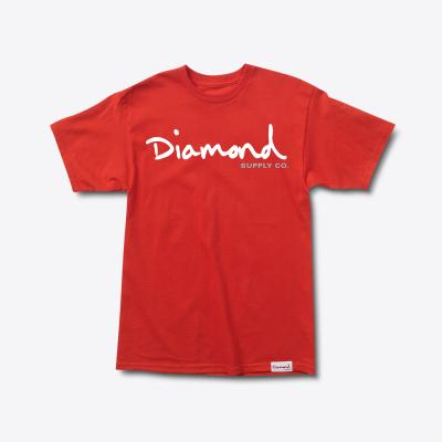 Diamond OG Script Tee Red