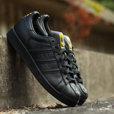 adidas Superstar Pharrell Supershell Carbon Black/ Carbon Black/ Yellow