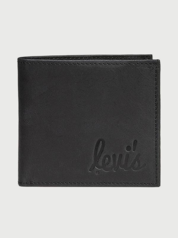 Peněženka LEVI'S Cursive Bi-Fold Černá