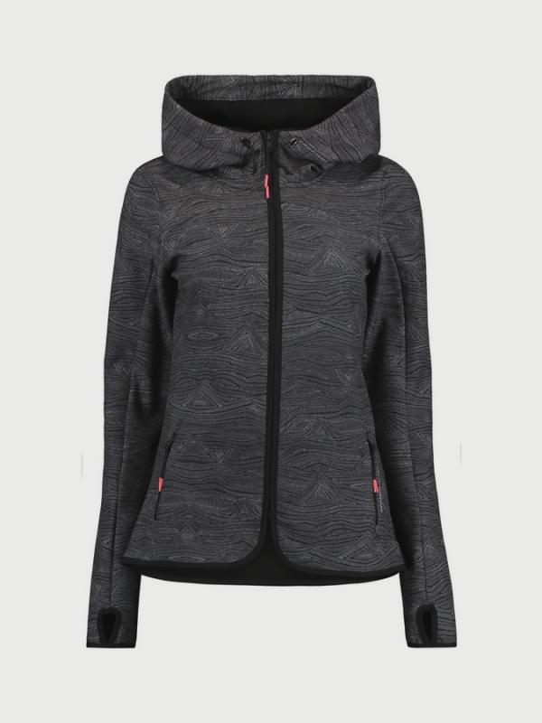 Bunda O´Neill PW Active Print Softshell Černá