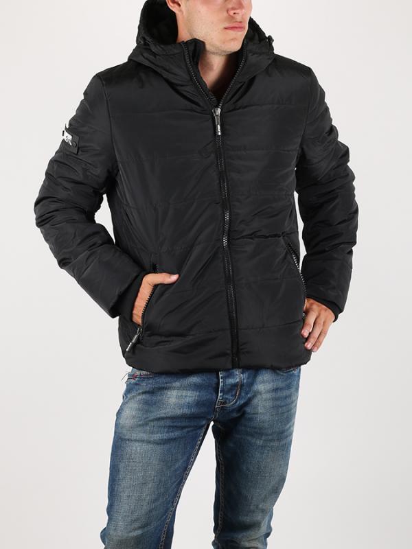 Bunda Superdry POLAR SPORTS PUFFER Černá