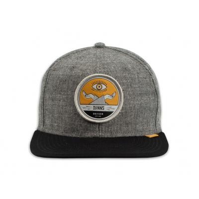 Djinn's Uniform Brushed Stripes Black Snapback Cap