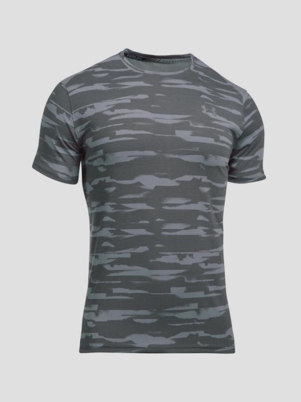 Tričko Under Armour Threadborne Run Mesh SS Šedá