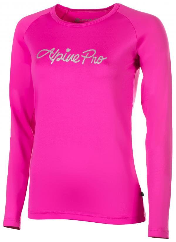 ALPINE PRO VALDO 3 RŮŽOVÁ / FIALOVÁ Dámské Triko M
