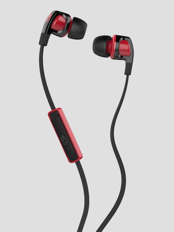 Sluchátka Skullcandy SMOKIN BUD 2 IN-EAR W/MIC 1 BLACK/RED/RED Černá