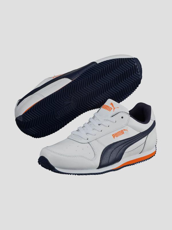 Boty Puma Fieldsprint L Jr white-pe Bílá