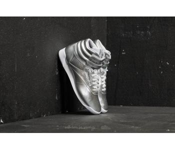 Reebok Freestyle Hi Metallic Silver Metallic/ Steel/ White