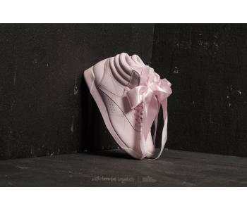 Reebok Freestyle Hi Satin Bow Porcelain Pink/ Skull Grey