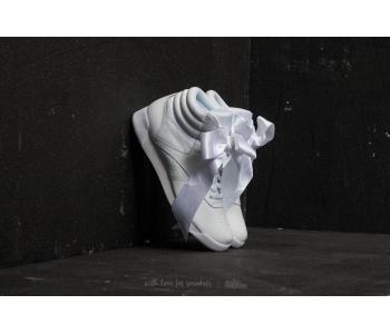 Reebok Freestyle Hi Satin Bow White/ Skull Grey