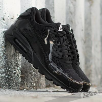 Nike Wmns Air Max 90 Premium Black/ Black- Metallic Silver