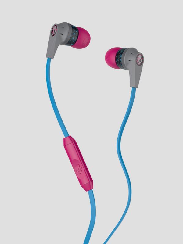 Sluchátka Skullcandy INKD 2.0 IN-EAR W/MIC 1 GRAY/CYAN/GRAY Šedá