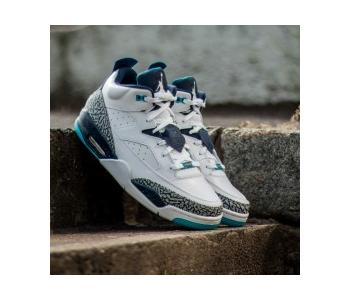 Jordan Son Of Low White/ White- Midnight Navy- Turquoise Blue