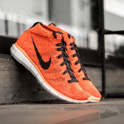 Nike Free Flyknit Chukka TM Orange/ Anthracit- Bright Citrus- Black