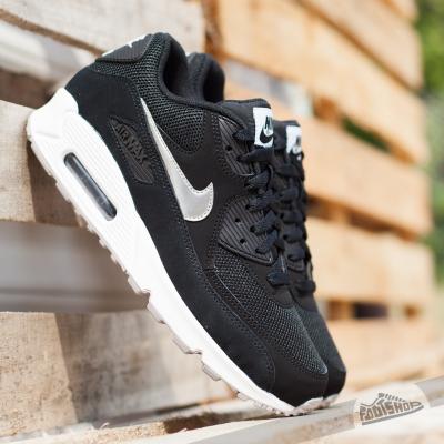 Nike Air Max 90 Essential Black/ Metallic Silver- White- Flat Silver