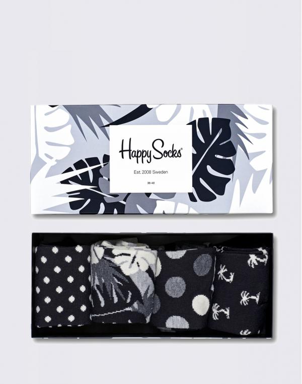 Happy Socks Black & White Gift Box XBLW09-9002 41-46