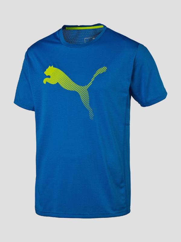 Tričko Puma VENT CAT TEE Electric Blue Lemonade-Safe Modrá