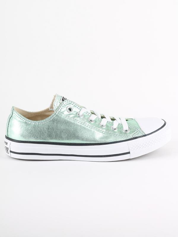 Boty Converse Chuck Taylor All Star OX Seasonal Metallics Stříbrná
