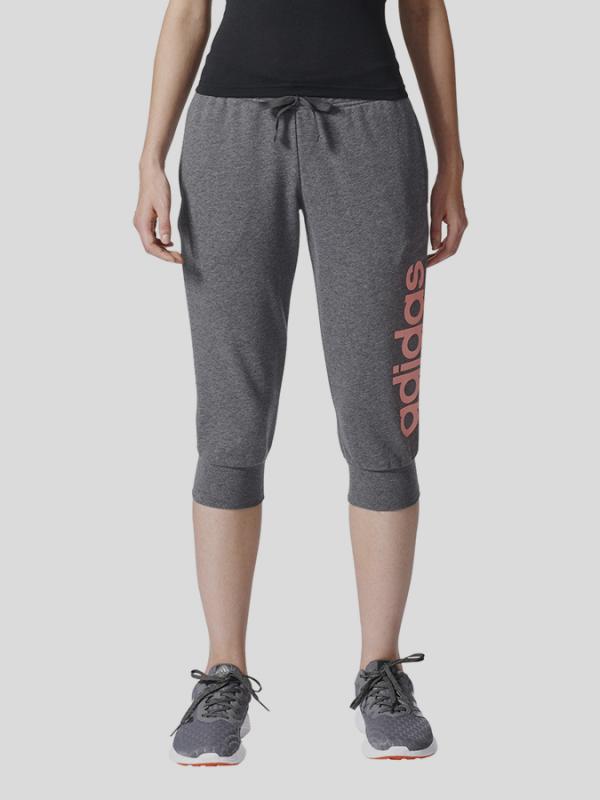 Tepláky adidas Performance ESS LIN 3/4 PT Šedá