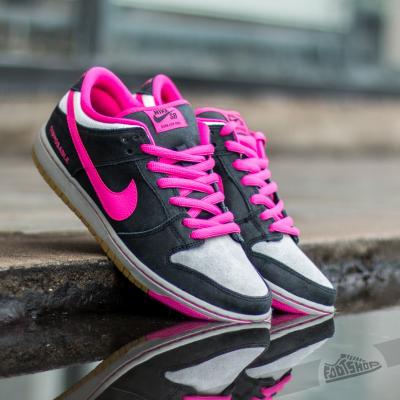 Nike Dunk Low Premium SB QS Black/ Pink Foil- White
