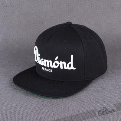 Diamond Champagne Snapback Black