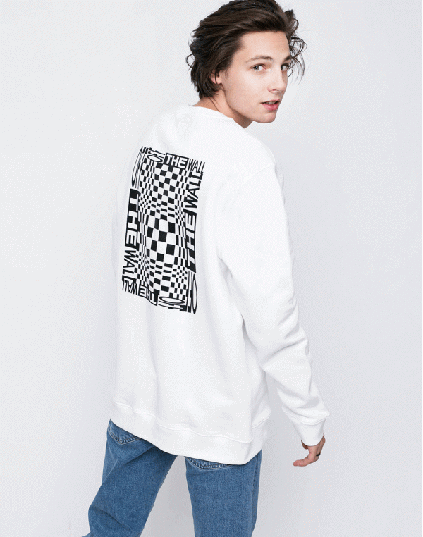 Vans New Checker Crew WHITE L