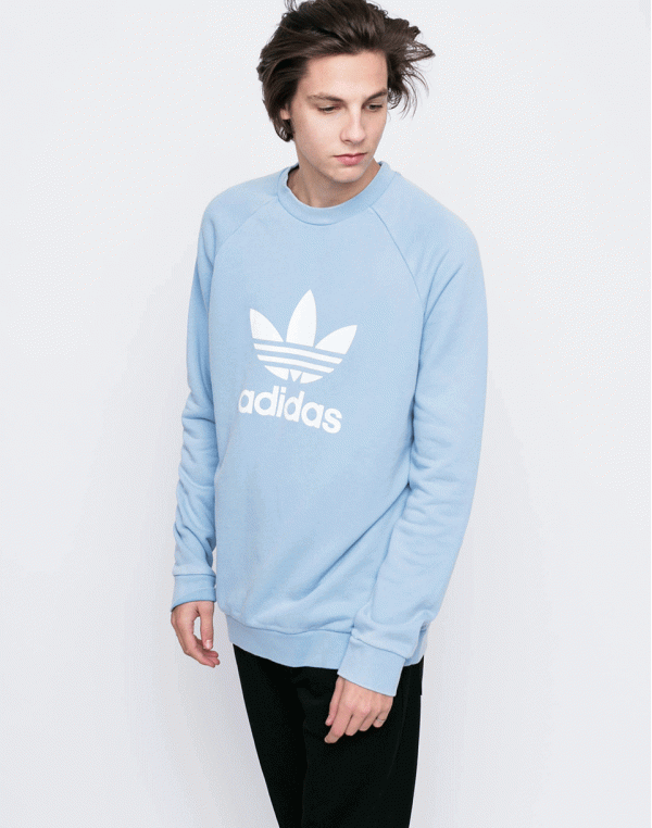 Adidas Originals Trefoil Crew Ash Blue XL